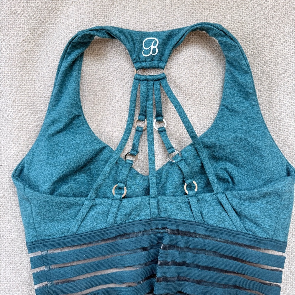 Bombshell Sportswear Teal Statement Bra - Size M - Picture 4 of 5